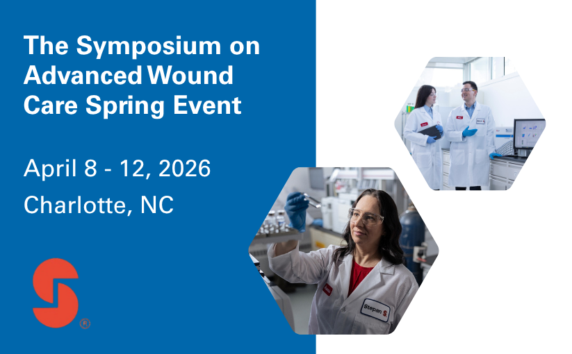 Join Stepan at The Symposium on Advanced Wound Care Spring Event