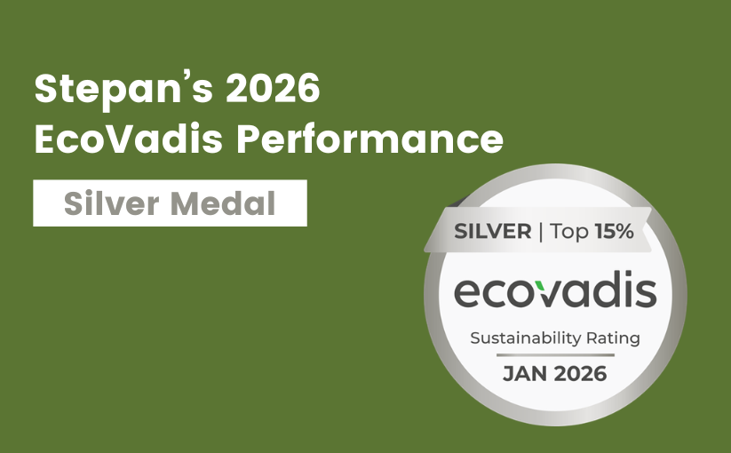 Stepan Achieves a Silver Medal in 2026 EcoVadis Assessment