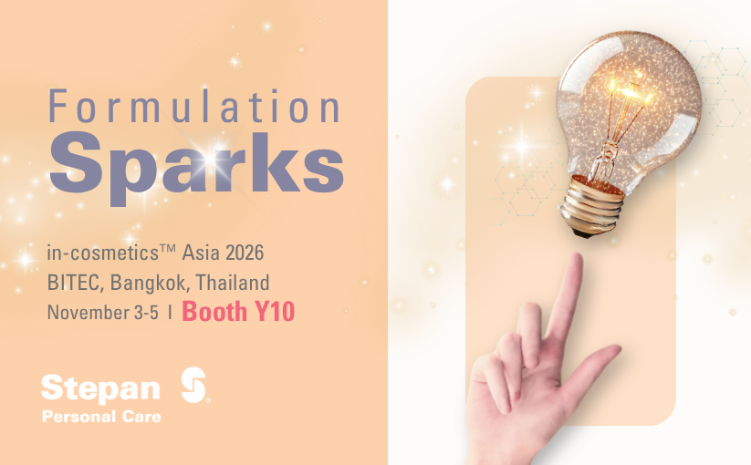 Meet Stepan Personal Care at in-cosmetics™ Asia 2026