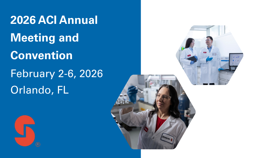 Join Stepan at the 2026 ACI Annual Meeting and Industry Convention