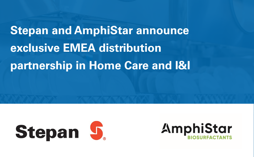 Stepan and AmphiStar Announce Exclusive EMEA Distribution Partnership in Home Care and I&I